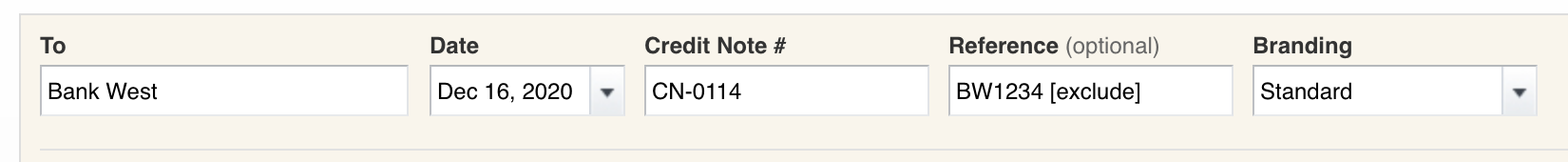 Xero Exclude Transactions Settings